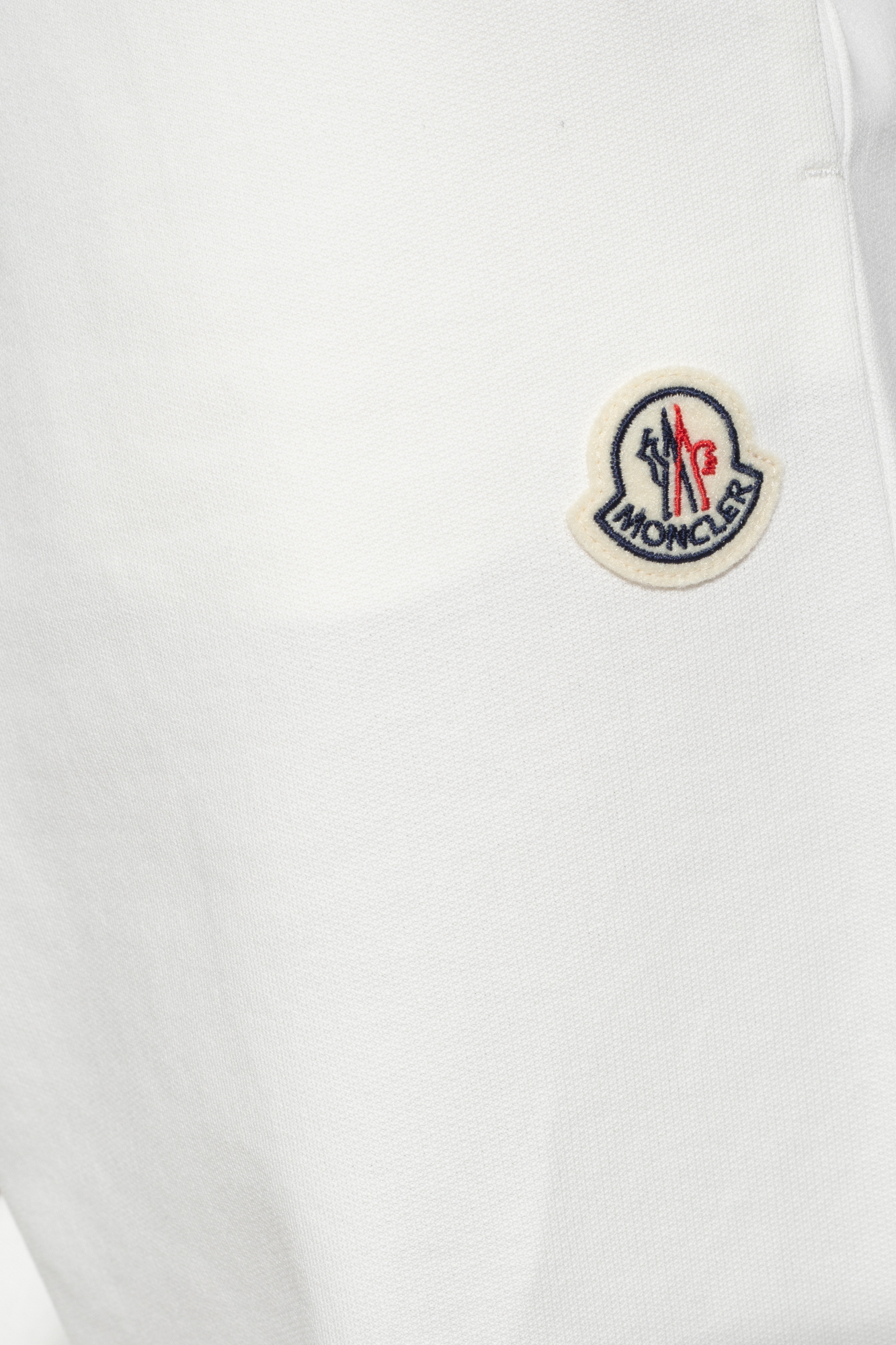 MONCLER2022/23秋冬新作キッズ ロゴ付ギャバジン地パンツ 8A/10A White Sweatpants with logo patch Moncler - Vitkac AS